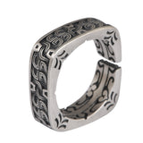 Vintage Thai Silver Craft Women's Pattern Totem Square – Gifts for Her — 5