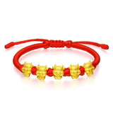 Wufu Niu Zodiac Year Braided Red String Bracelet – Jewelry Gift Ideas — 1