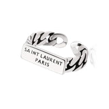 Simple and creative old chain English letter ring – Birthday Gifts — 1