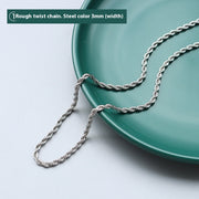 Female Titanium Steel Plated 18K Clavicle Chain – Jewelry Gift Ideas — 2