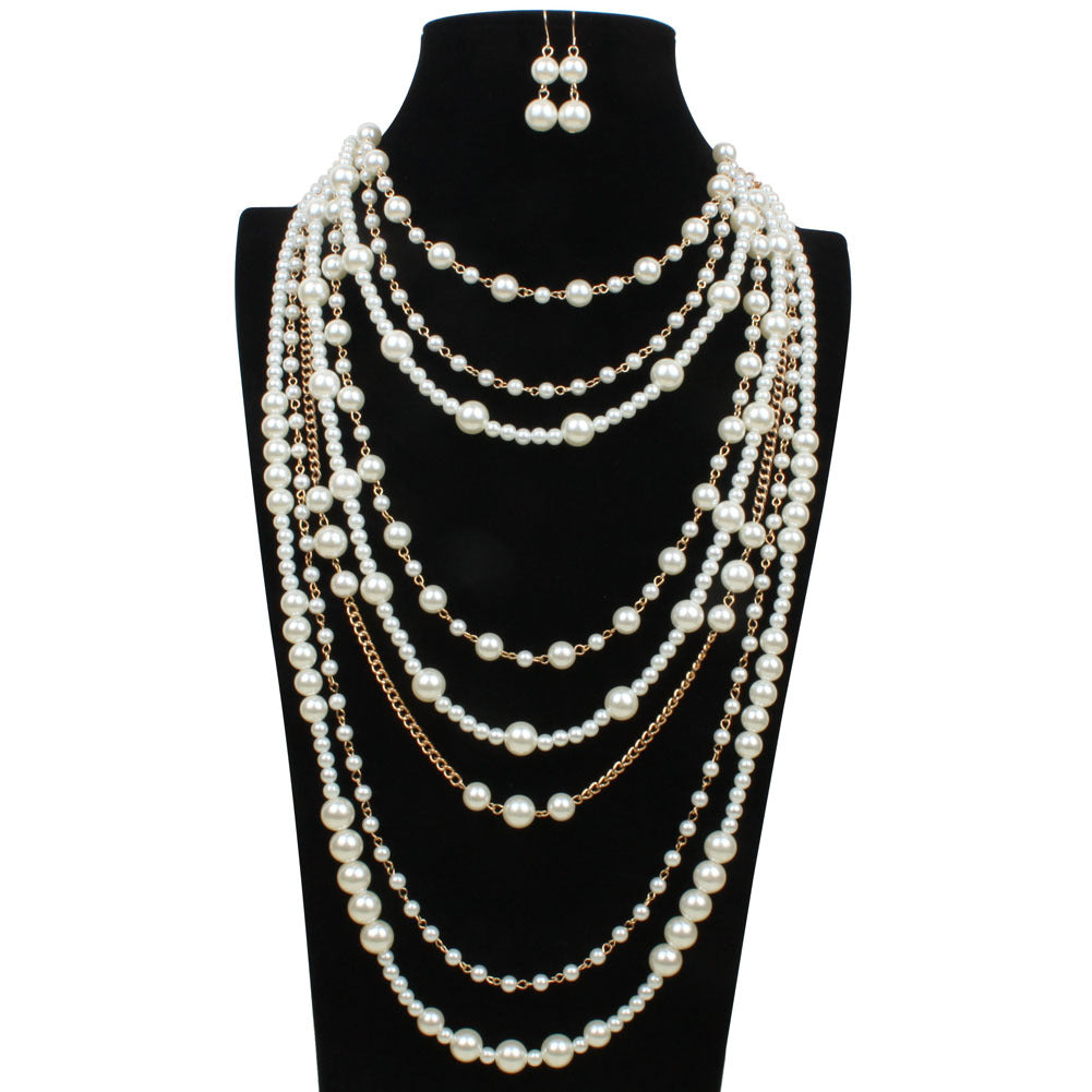 Multi-layer pearl necklace – Jewelry Gift Ideas — 1