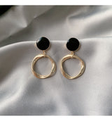 Round Small Circle White Fungus Ring Earrings – Thoughtful Gifts — 3