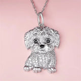Eco-friendly Zinc Alloy Die Casting Puppy Pendant – Jewelry Gift Ideas — 8