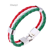 Flag Color Leather Bracelet PU Leather Bracelet – Jewelry Gift Ideas — 11