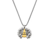 Creative Openable Sunflower Pendant Necklace – Jewelry Gift Ideas — 5