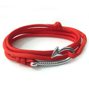 Fish Hook And Anchor Nylon Umbrella Rope Bracelet – Jewelry Gift Ideas — 9