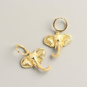 S925 Silver Elephant Earrings With Silver Earrings – Gifts for Her — 4