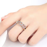Popular Color Micro Inlay Heart-Shaped Ring – Practical Gifts — 2