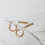 AMOUR Paris French Alphabet Hollow Small Earrings – Gift Ideas — 3