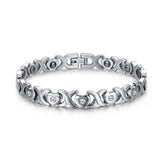 Fashion Stainless Steel Heart-shaped Ladies Bracelet – Stylish Gifts — 1
