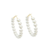 Women's Exaggerated Big Circle Pearl Earrings – Gifts for Her — 3