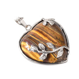 Rose Heart-Shaped Natural Stone Crystal Pendant – Jewelry Gift Ideas — 3