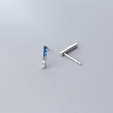 Stud earrings gradient blue diamond earrings – Useful Gifts — 7