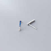 Stud earrings gradient blue diamond earrings – Useful Gifts — 7