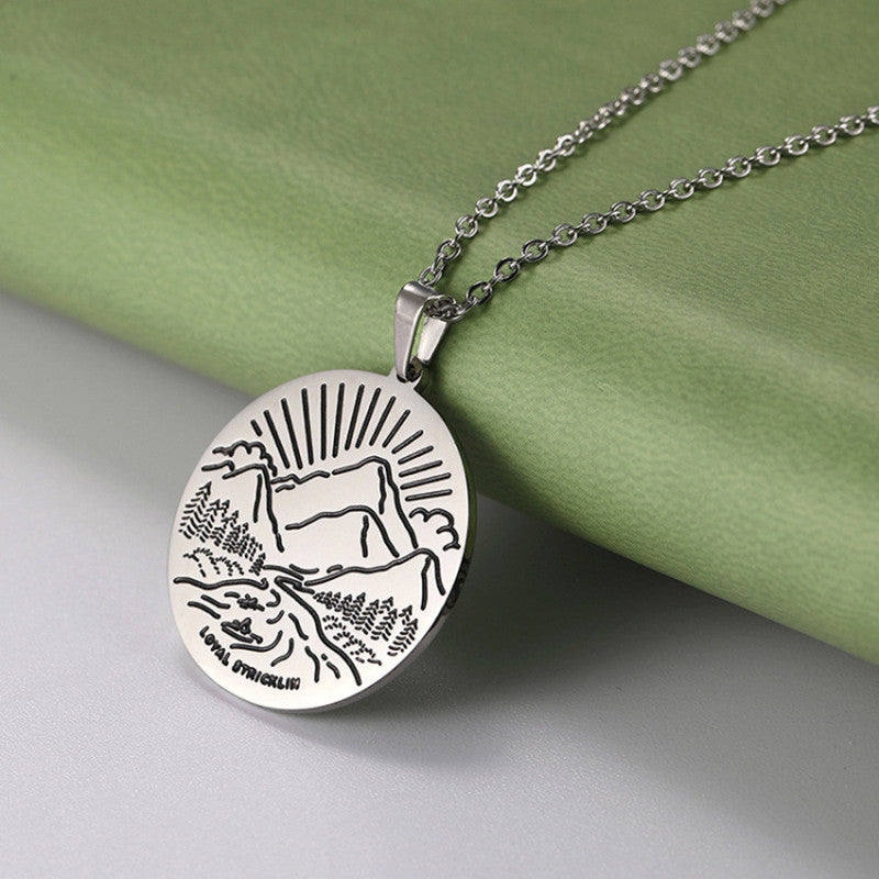 Inspirational Necklace Mountain Peak Personality – Jewelry Gift Ideas — 1