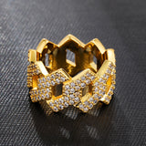 14K Gold Iced Out Prong Ring – Everyday Gifts — 5