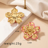 Vintage Flower Earrings For Women Niche Design Spray – Gifts for Her — 3