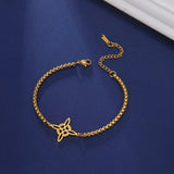 Titanium Steel Cut Hollow Witch Knot Bracelet – Jewelry Gift Ideas — 4