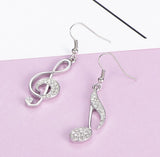 Elegant temperament with diamond notes Earrings – Small Gift Ideas — 3
