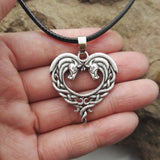 Double horse head necklace – Jewelry Gift Ideas — 4