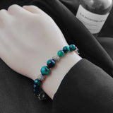 Adjustable Obsidian Cuban Chain Link Bracelet – Jewelry Gift Ideas — 3