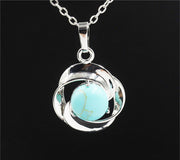 Natural Crystal Small Flower Pendant Necklace – Jewelry Gift Ideas — 10