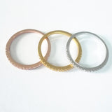 Micro Inlaid Fashion Full Diamond Thin Ring Band – Stylish Gifts — 2