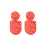 Earrings Jewelry Geometric Embossed Sunflower – Jewelry Gift Ideas — 3