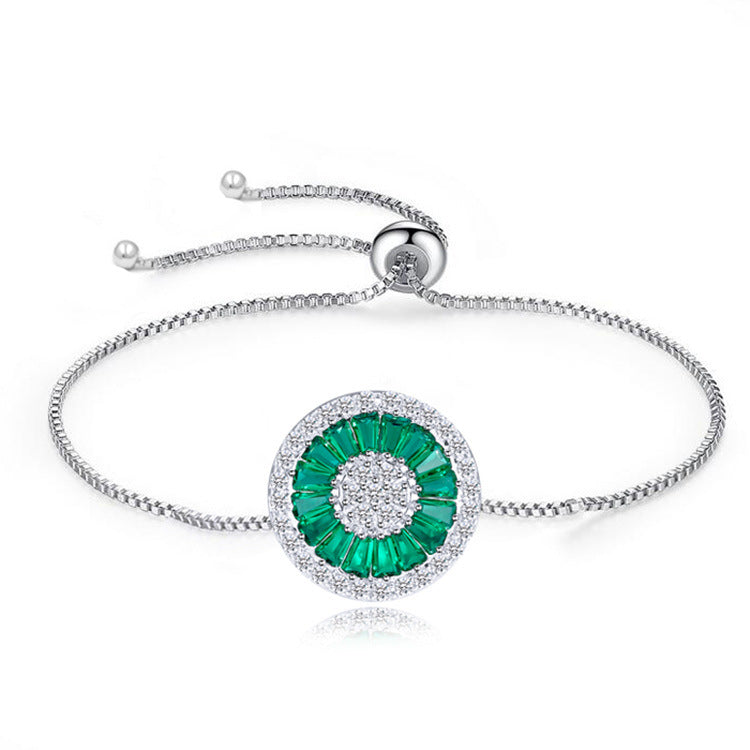 Round ladder zircon bracelet – Jewelry Gift Ideas — 1