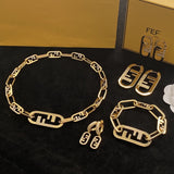 Fashion Personality High Version F Letter Earrings – Stylish Gifts — 1