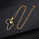 Stainless Steel Africa Map Hip Hop Pendant – Jewelry Gift Ideas — 2