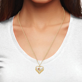 Charm We're Never Far Apart Heart Wings Pendant – Jewelry Gift Ideas — 3