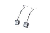 Light Luxury Long Copper Plated Zircon Earrings – Birthday Gifts — 2