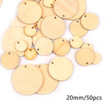 Wooden Round Love Pentagram Pendant Handmade DIY – Jewelry Gift Ideas — 2