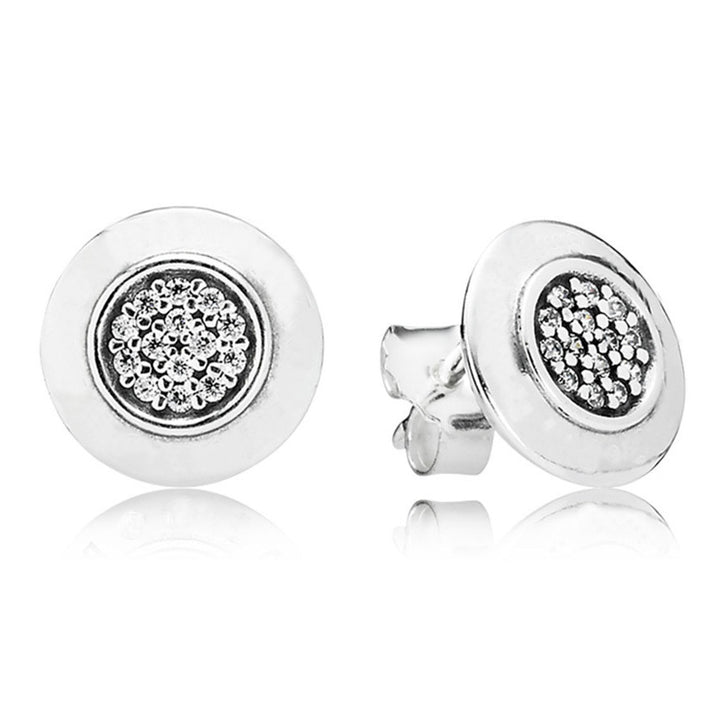 Stylish Hollowed-out Diamond-studded Earrings – Small Gift Ideas — 1