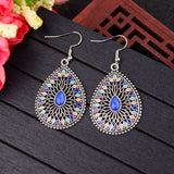 Blue Pine Inlaid Drop Earrings – Holiday Gift Ideas — 5
