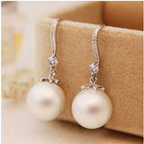 Pearl Earrings With Female Korean White Copper Plating – Gifts for Her — 3