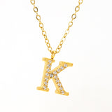 Stainless Steel Diamond-filled 26 English Letter – Jewelry Gift Ideas — 8