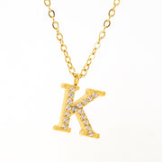 Stainless Steel Diamond-filled 26 English Letter – Jewelry Gift Ideas — 8