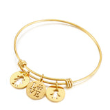 Titanium Steel Adjustable Bracelet Gold Cutout – Jewelry Gift Ideas — 4