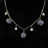 Natural Amethyst Deep Sea Pearl Necklace Ornament – Jewelry Gift Ideas — 5