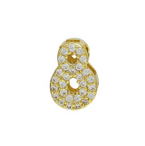 Brass 18K Zircon Diy Accessories Year Pendant – Stylish Gifts — 14