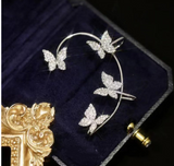 Fashion Earring Butterfly Ear Clip And Ear Hook – Jewelry Gift Ideas — 4