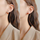 S925 Silver Needle Asymmetric Tassel Love Stud – Gifts for Couples — 4