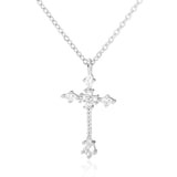 Ornament Copper Inlaid Zircon Cross Necklace Men – Jewelry Gift Ideas — 17