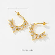 Fashion High Sense Irregular Design Earrings C- Ring – Stylish Gifts — 6