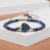 Natural Stone Woven Bracelet Mixed Shape Beads – Jewelry Gift Ideas — 7