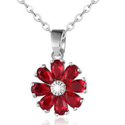 Copper Zircon Floral Diamond Necklace Stud – Jewelry Gift Ideas — 12