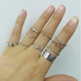 Ring Set Retro Diamonds Winding Knot Set – Practical Gifts — 4