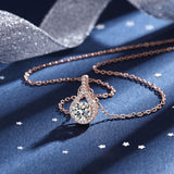 Necklace S925 Silver Moissanite Six-claw Water – Jewelry Gift Ideas — 10